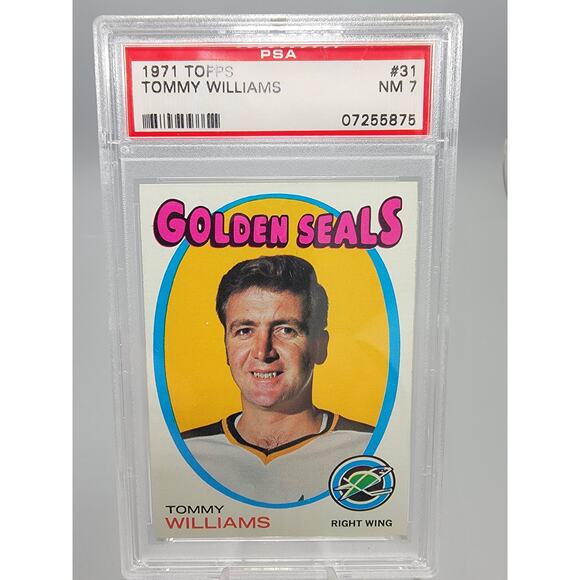 1971 Topps #31 Tom Williams Golden Seals PSA 7 - NM - Picture 1 of 6